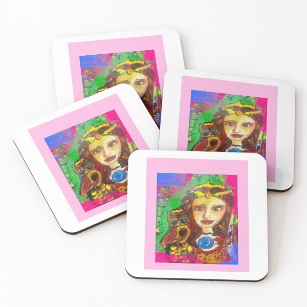 Item preview, Lady Freya pink background  designed and sold by The Paper Cut .