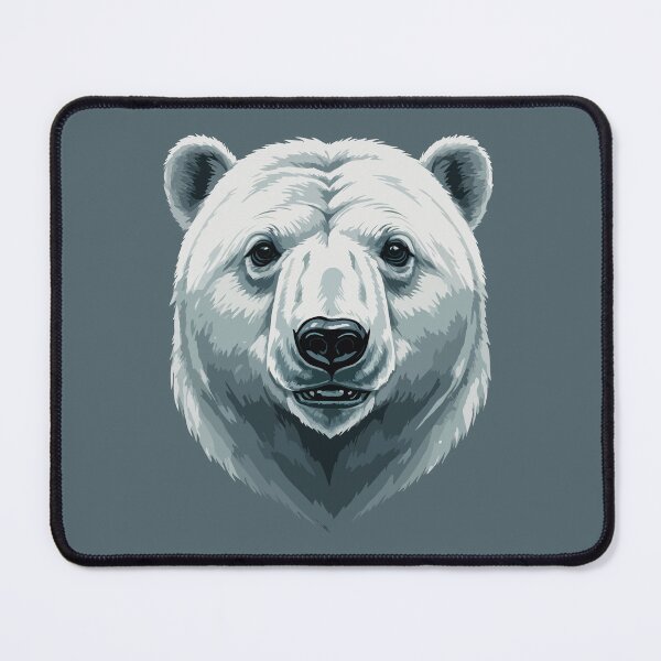 Item preview, Mighty polar bear head designed and sold by twisted-dot.