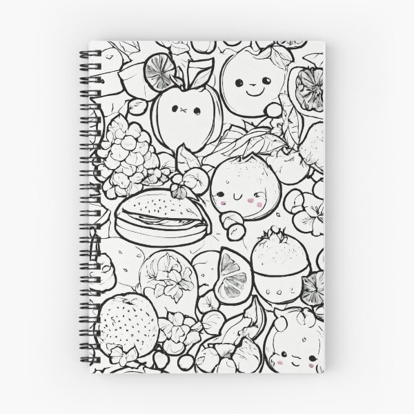Item preview, Black and white food pattern designed and sold by DesignsbySimons.