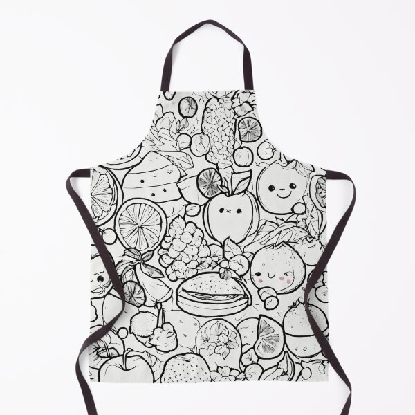 Item preview, Black and white food pattern designed and sold by DesignsbySimons.