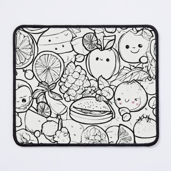 Item preview, Black and white food pattern designed and sold by DesignsbySimons.