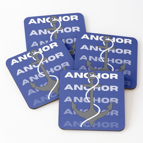 Item preview,  Anchor with rope and white gradient text designed and sold by coloryourwings.