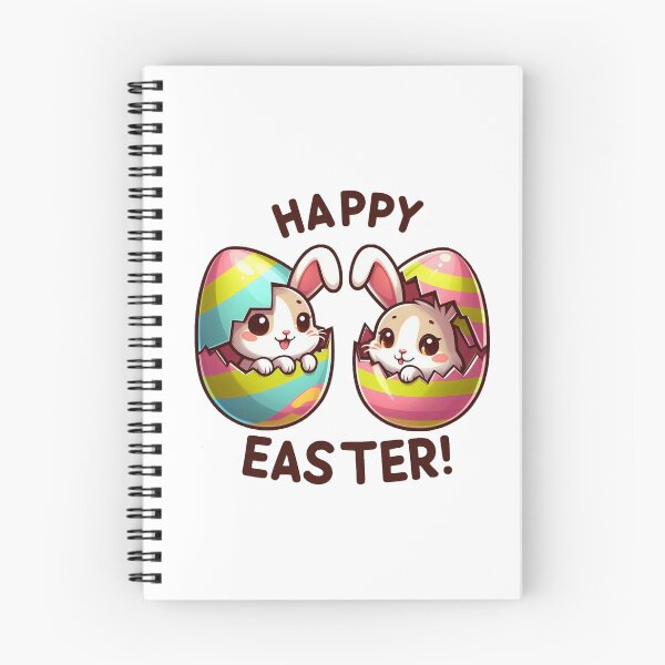 Item preview, Happy Easter: Easter Bunnies and Colorful Eggs #2 designed and sold by TheRumblingNerd.