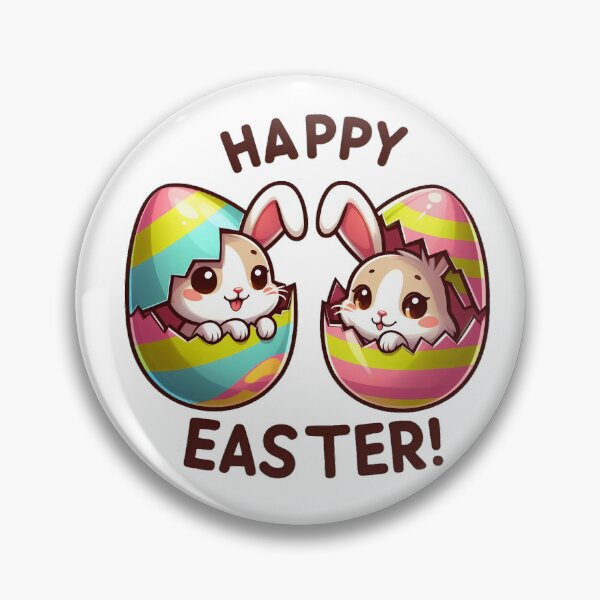 Item preview, Happy Easter: Easter Bunnies and Colorful Eggs #2 designed and sold by TheRumblingNerd.