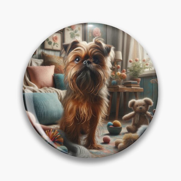Item preview, Homely Charm: The Lively Joy of the Brussels Griffon designed and sold by ArtemioVisions.