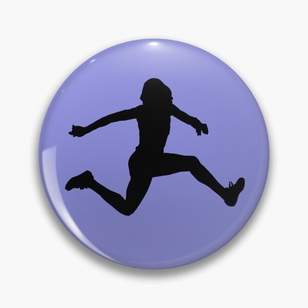 Item preview, Female triple jump on blue designed and sold by TheScraggyBeard.