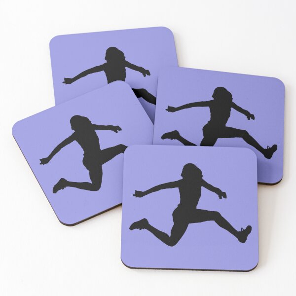 Item preview, Female triple jump on blue designed and sold by TheScraggyBeard.