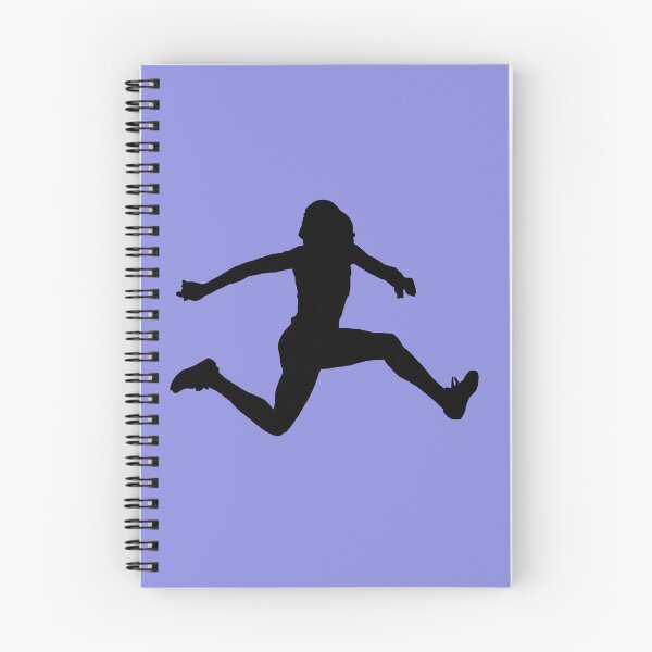 Item preview, Female triple jump on blue designed and sold by TheScraggyBeard.