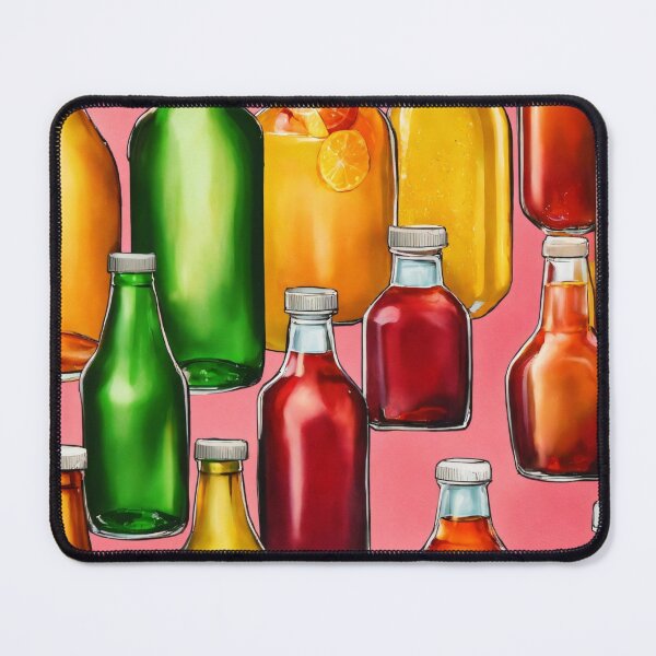 Item preview, Juice Bottles Food Pattern designed and sold by DesignsbySimons.