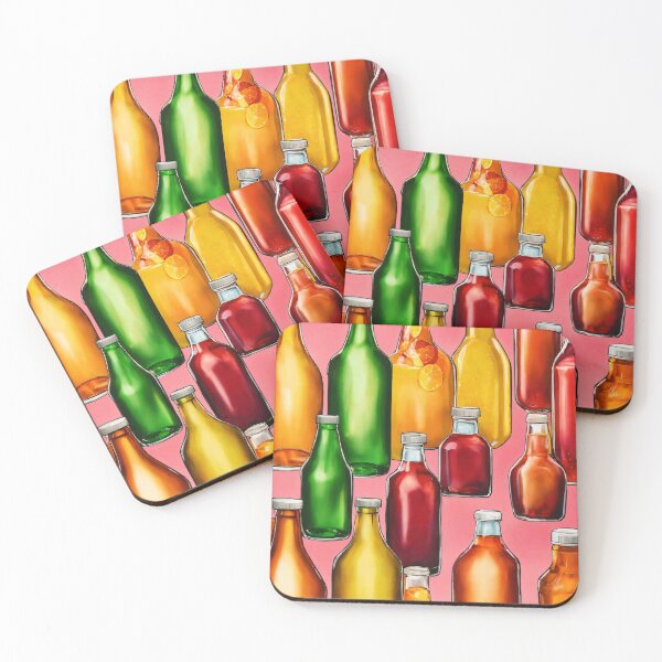 Item preview, Juice Bottles Food Pattern designed and sold by DesignsbySimons.