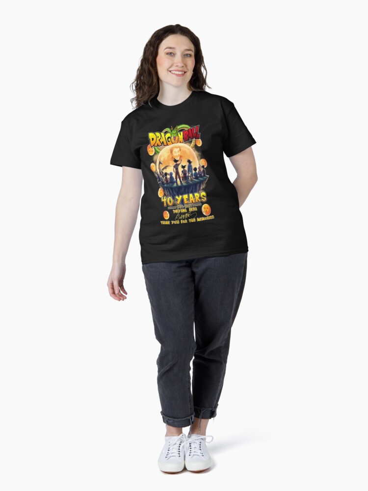 Thumbnail 4 of 7, Classic T-Shirt, Dragon Ball 40 Years of Adventures: The Epic Saga of Goku and His Friends?✨ designed and sold by TroviTutto.