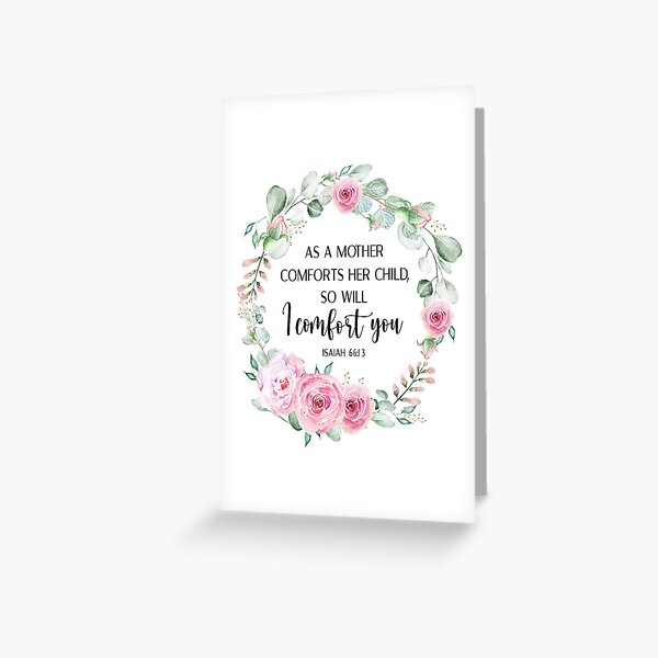 Item preview, Isaiah 66:13 As a mother comfort her child, I comfort you designed and sold by latiendadearyam.