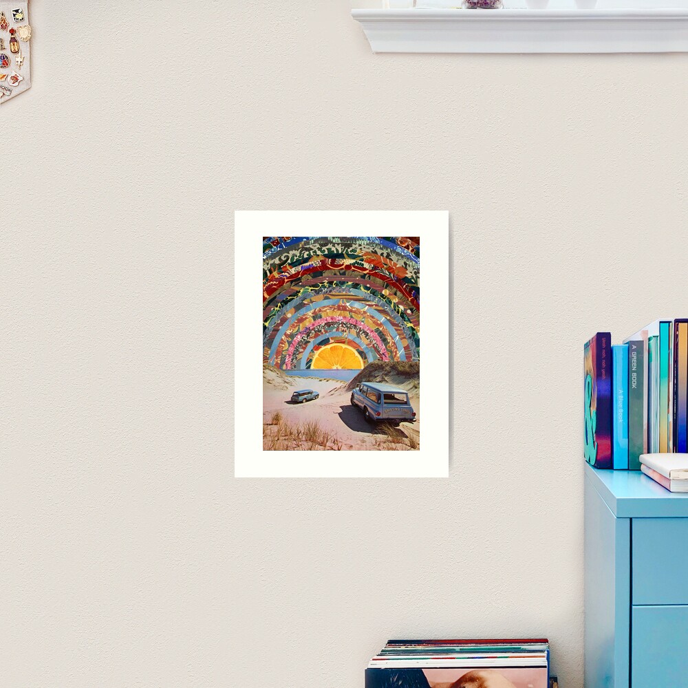 Orange sunset Art Print