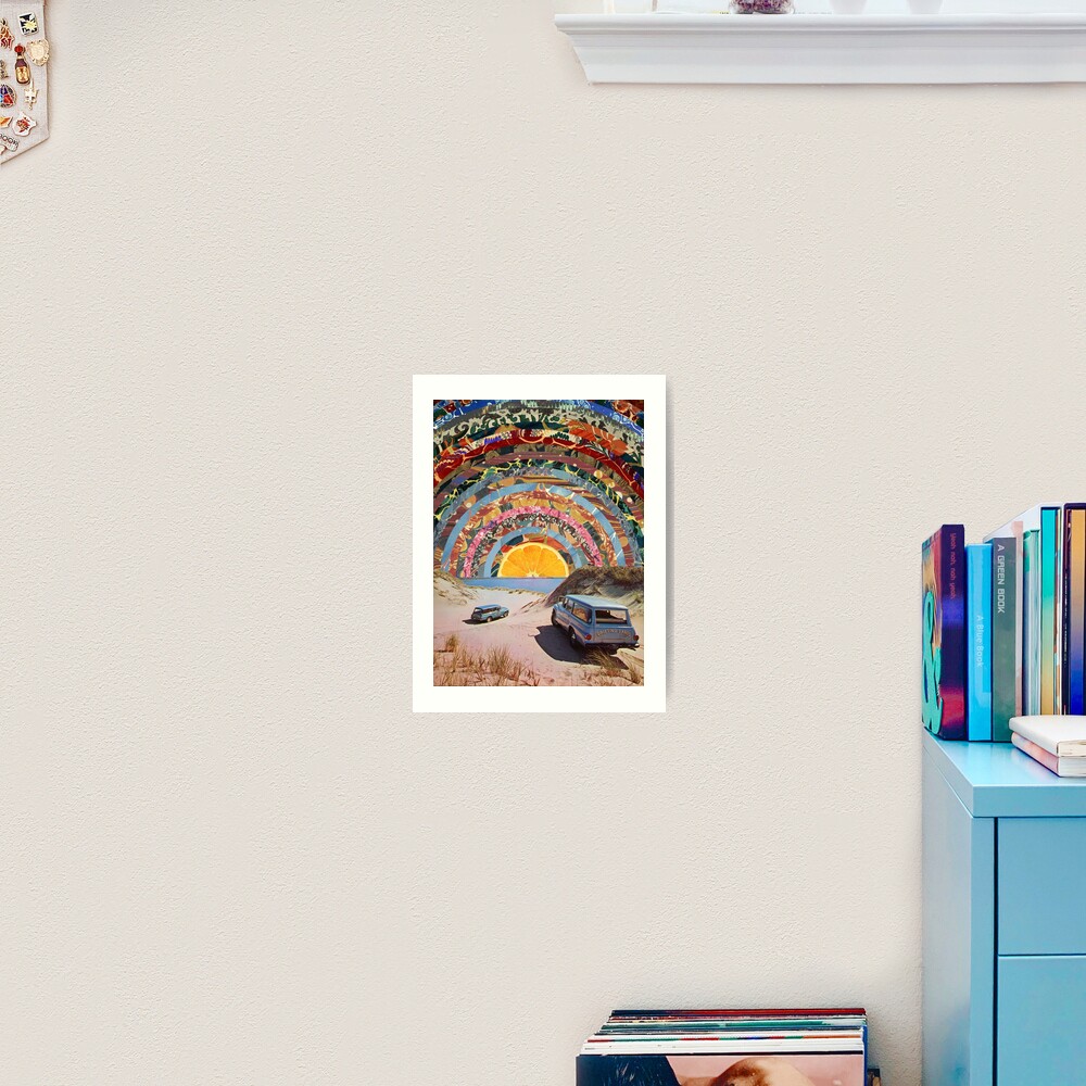 Orange sunset Art Print