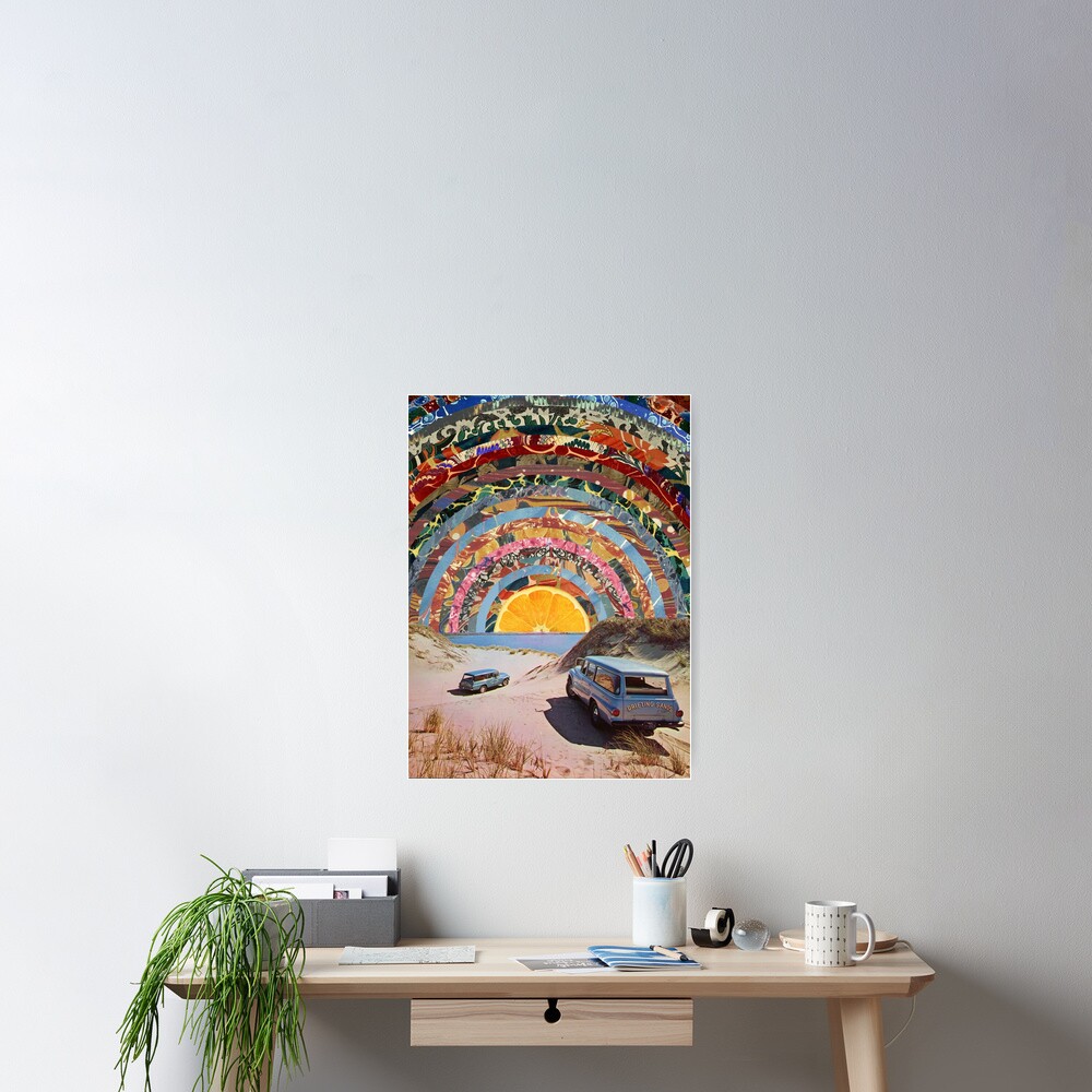 Orange sunset Poster
