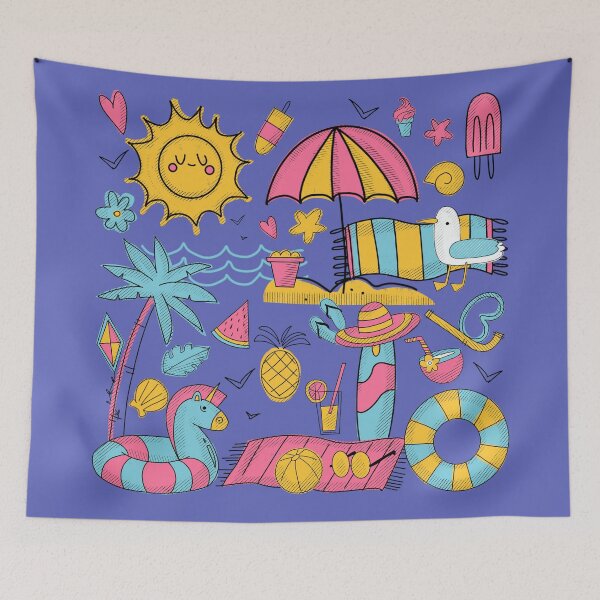 Item preview, Beach Day Kawaii Kids Amethyst designed and sold by susycosta.