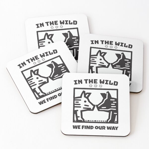 Item preview, In the Wild, Two Boars Forge a Connection in Black and White designed and sold by SplashTastic.