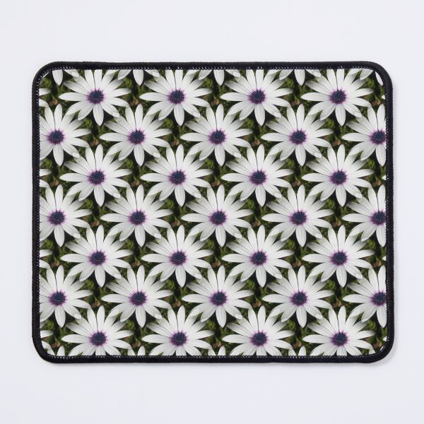 Item preview, White African Daisy Photograph Polka Dot Pattern designed and sold by taiche.