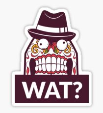 Funny face with hat Sticker