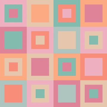 Artwork thumbnail, Retro ColorBbocking Checker Pattern by CreativeDraws42