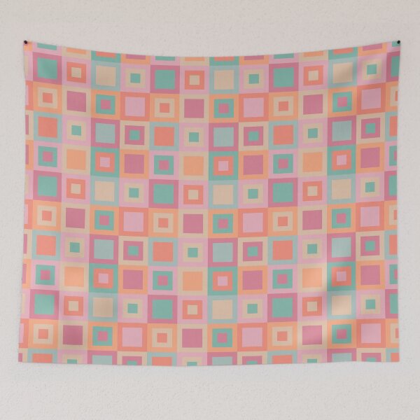Item preview, Retro ColorBbocking Checker Pattern designed and sold by CreativeDraws42.