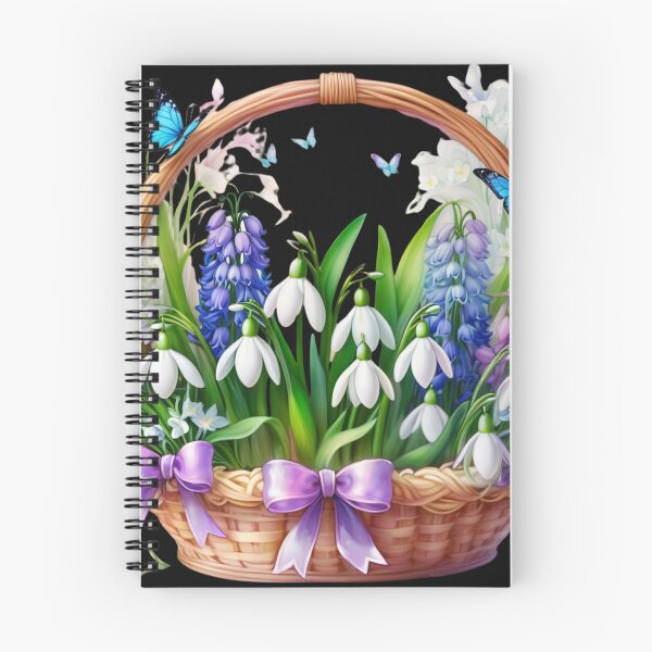 Item preview,  blooming snowdrops, hyacinths and spring flowers designed and sold by aipaint.
