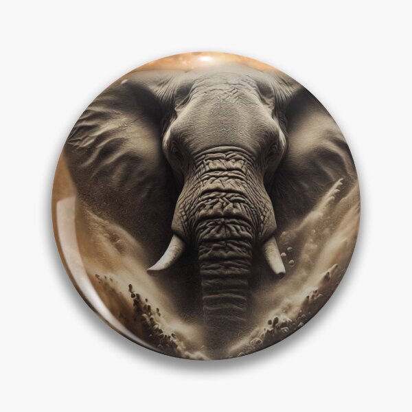 Item preview, AFRICAN  ELEPHANT IN MOON LIGHT  designed and sold by johnnyssandart.