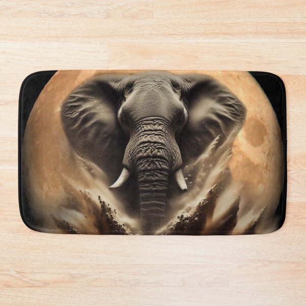 Item preview, AFRICAN  ELEPHANT IN MOON LIGHT  designed and sold by johnnyssandart.