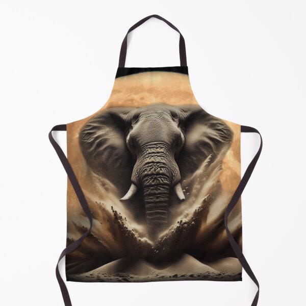 Item preview, AFRICAN ELEPHANT IN MOON LIGHT designed and sold by johnnyssandart.