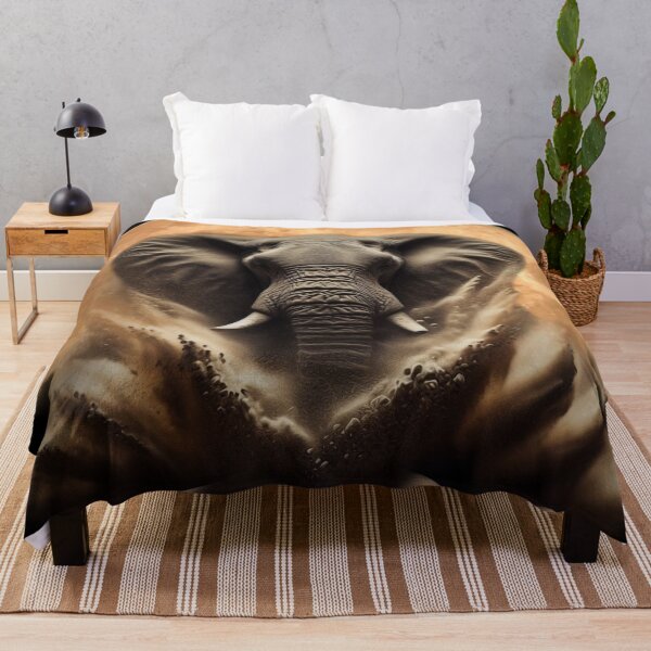 Item preview, AFRICAN  ELEPHANT IN MOON LIGHT  designed and sold by johnnyssandart.