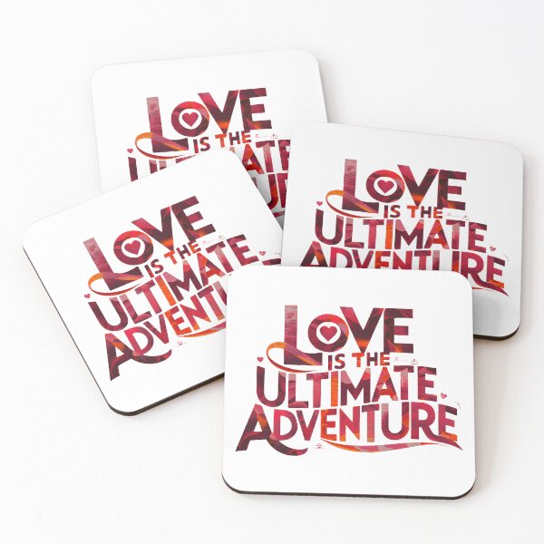 Item preview,  captivating, abstract typography design with the words "Love is the Ultimate Adventure." designed and sold by artumbre.
