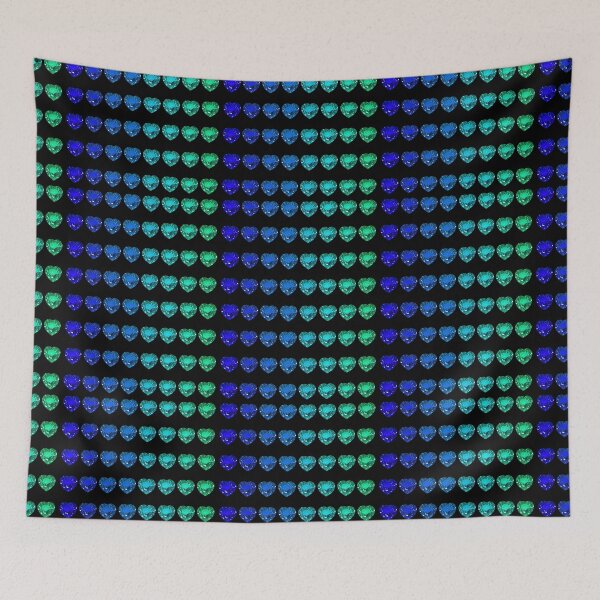 Item preview, Hearts in Blue and Cyan designed and sold by DigitalGemArt.
