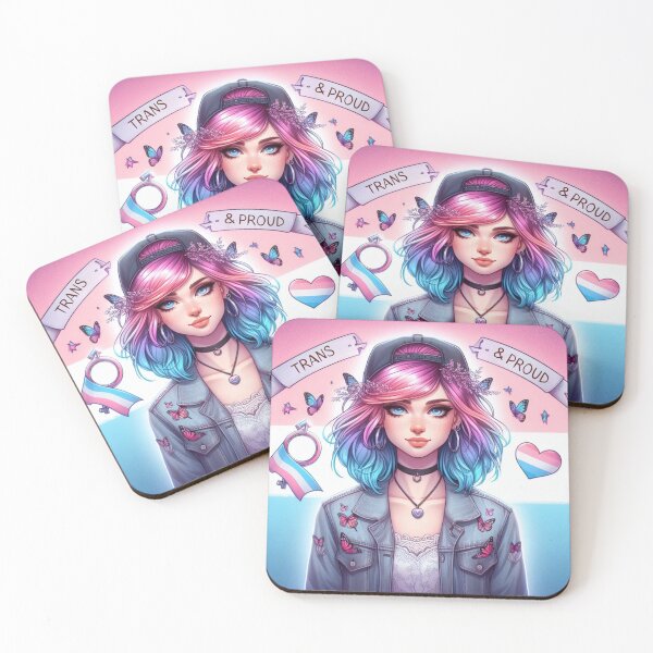 Item preview, Trans & Proud (anime version) designed and sold by desAIgns by Rosa.
