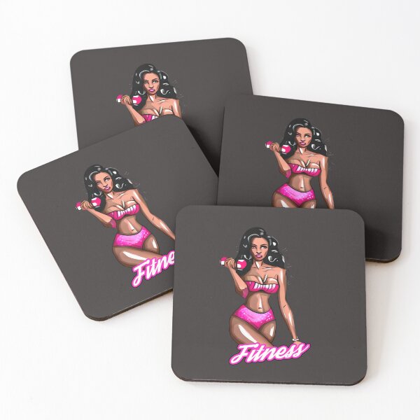 Item preview, Fitness Pink Girl designed and sold by Chubuter.