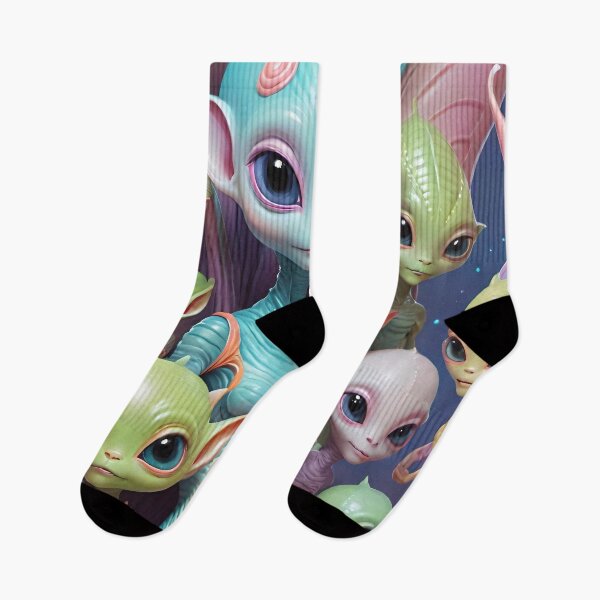 Item preview, Alien Family, cute, baby, cool, colorful, kids, children, love designed and sold by Cyber Kids.