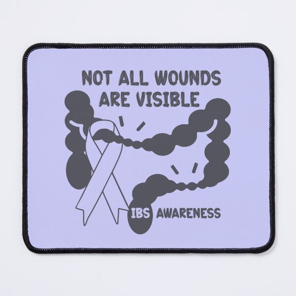 Item preview, IBS Not All Wounds Are Visible Irritable Bowel Syndrome Awareness Periwinkle Ribbon designed and sold by stylesip.