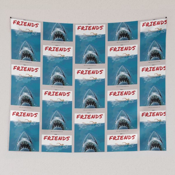 Item preview, "Friends - He's Just Misunderstood" Shark Drawing designed and sold by DrawnByMatt.