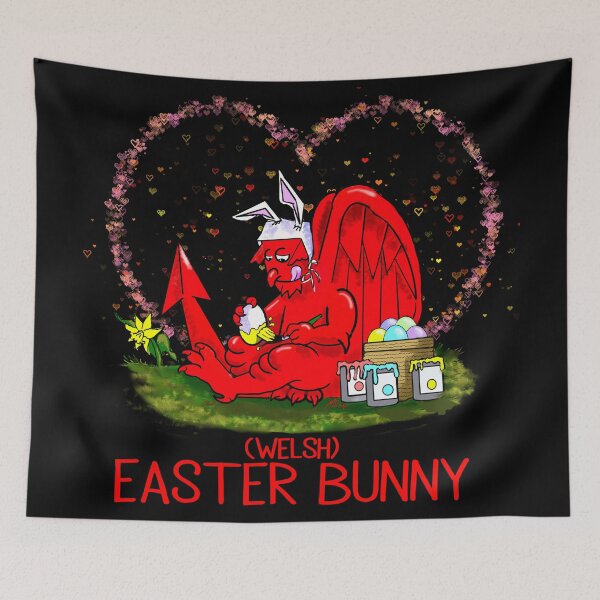 Item preview, EASTER BUNNY WELSH-STYLE designed and sold by Marni Scofidio Desi9ns.