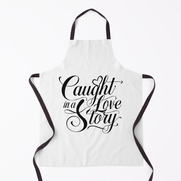 Item preview, A captivating typography design, "Caught in a Love Story," features an elegant cursive font. designed and sold by artumbre.