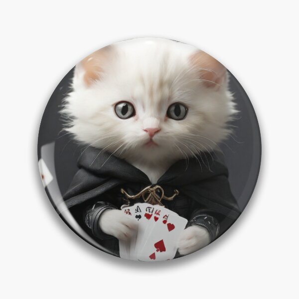 Item preview, Kitten Cat With Card Tricks designed and sold by ThralStore.