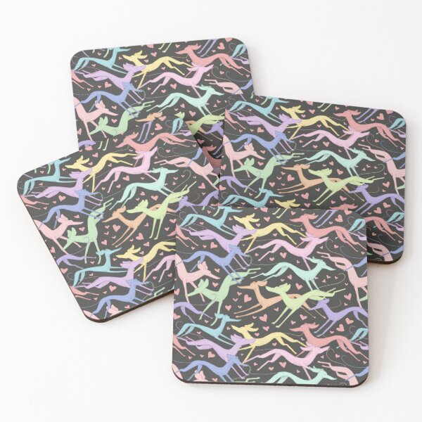 Item preview, Zoomies | Colourful Sighthound Repeat Pattern Design designed and sold by Elspeth Rose Design.