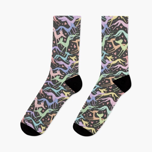 Item preview, Zoomies | Colourful Sighthound Repeat Pattern Design designed and sold by Elspeth Rose Design.