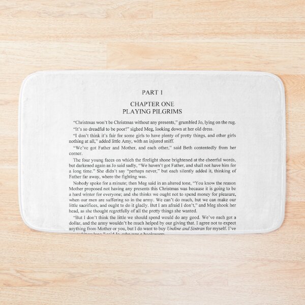 Item preview, First page of Louisa May Alcott's book Little Women designed and sold by LunaMothDesigns.