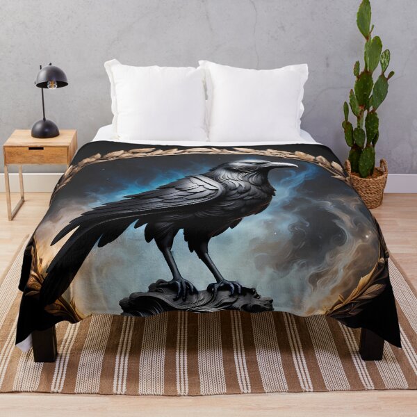 Item preview, Obsidian Crow Statue, Ai Generated Art  designed and sold by ACC .