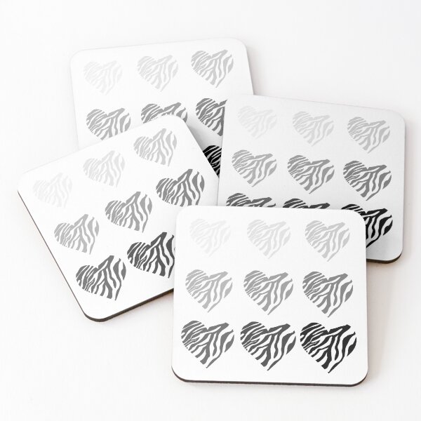 Item preview, gradient zebra heart designed and sold by Audrey Janvier | AJD.