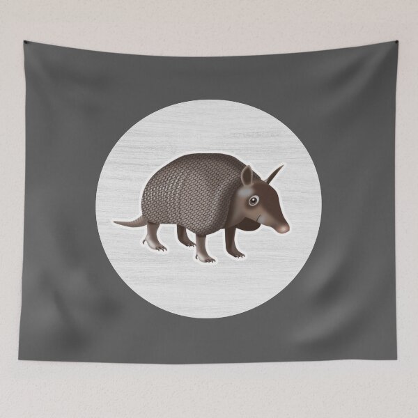 Item preview, Armadillo Watercolor Drawing designed and sold by LivingColorful.