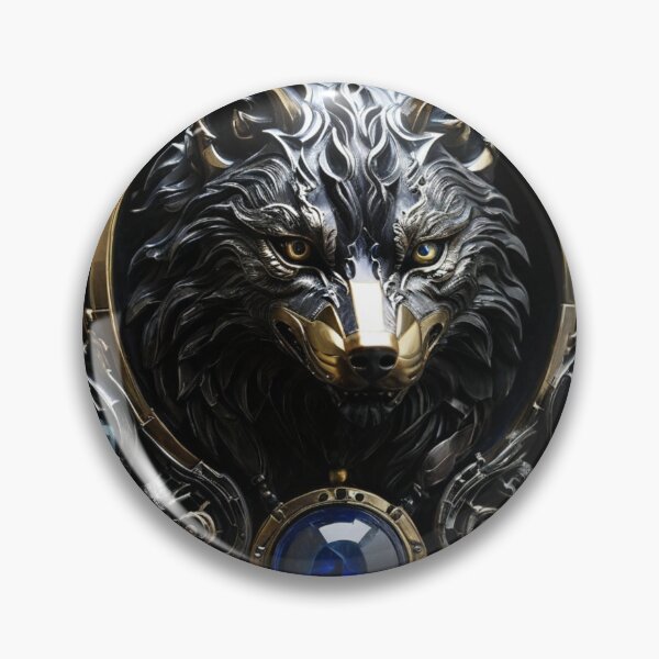 Item preview, Black Wolf in Silver Frame designed and sold by ThralStore.