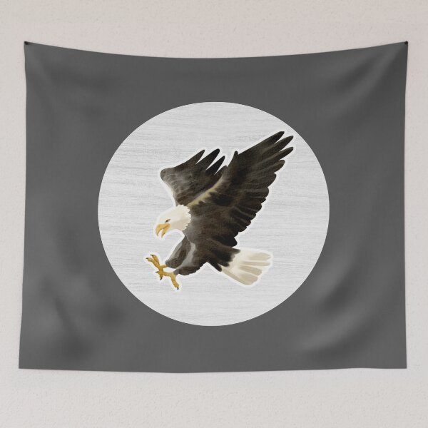 Item preview, Eagle Watercolor Drawing designed and sold by LivingColorful.