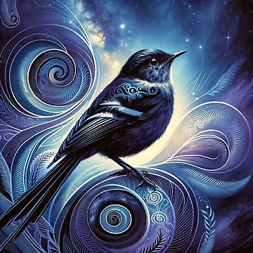 Artwork thumbnail, Title: Starry Swirl Perch by Sienna Hamilton-Katene