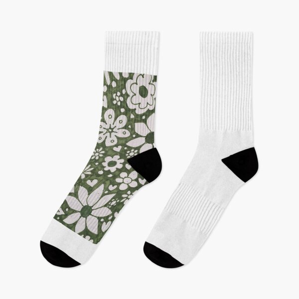 Item preview, Forest Green Floral designed and sold by Millycottonart.